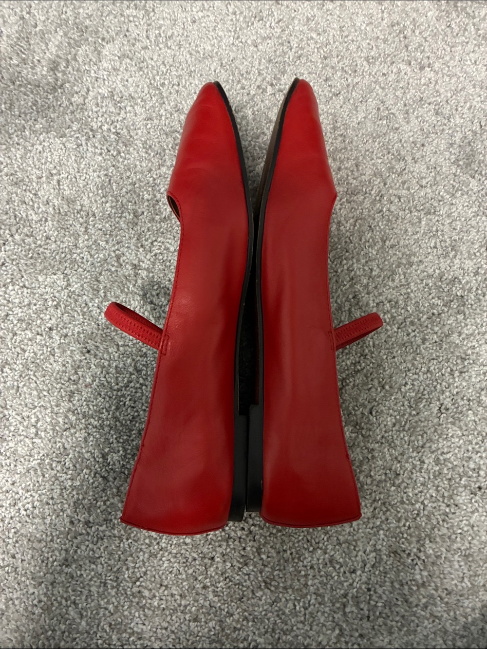 Madewell Great Red Mary Jane Ballet Flats - Picture 2 of 5